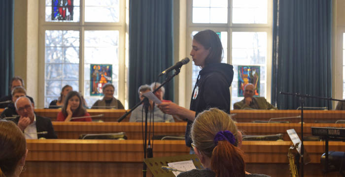 Grussworte Kasimir Krneta Schüler Klimaaktivist und Slam Poet © Manuel Schönenberger