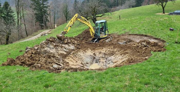 Bergmatt Weiherbau